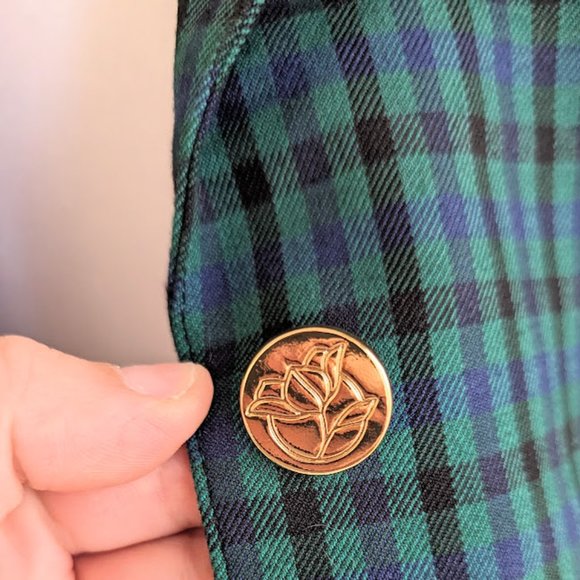 Draper James Checkerboard Blazer Size 2 Preppy Business - Picture 4 of 13